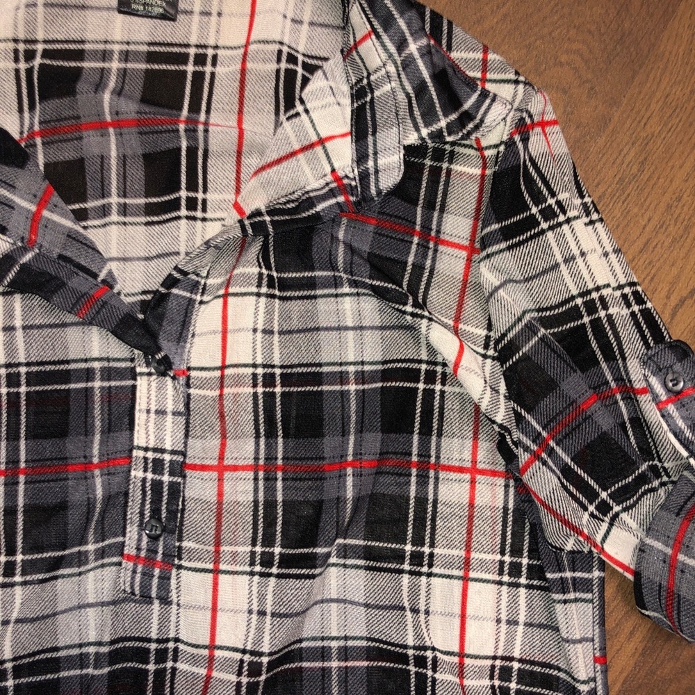 amang NY | plaid shirt | Size Small | S - Picture 2 of 5
